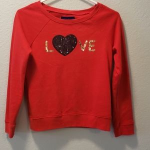 Girls Red Sweatshirt L(14)
